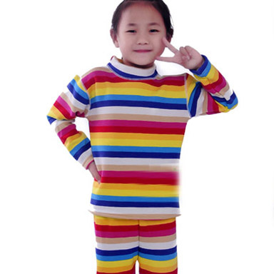 Children's clothing male child female child 2012 autumn and winter child thermal underwear plus velvet thickening child thermal