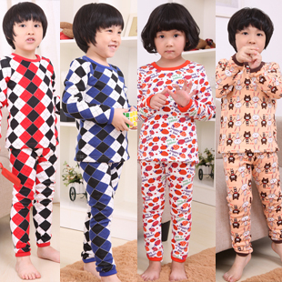 Children's clothing male child female child autumn and winter 2012 long-sleeve T-shirt trousers thermal underwear set cs3