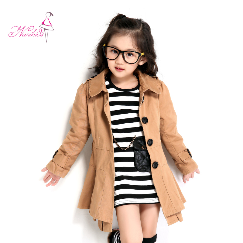 Children's clothing spring 2013 female child trench outerwear princess child trench spring 5875