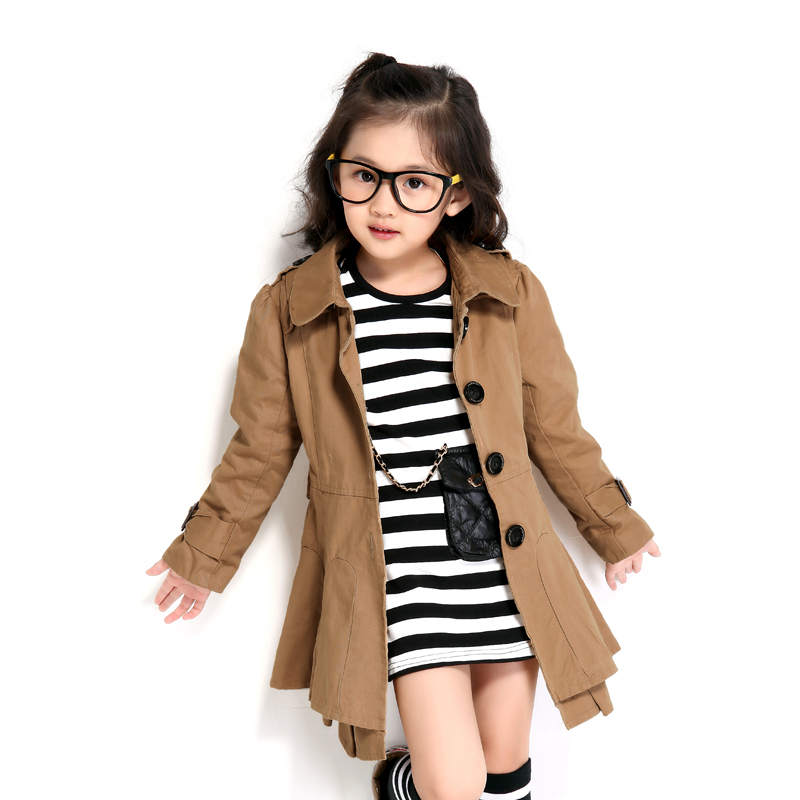 Children's clothing spring 2013 female child trench outerwear princess child trench spring 5875