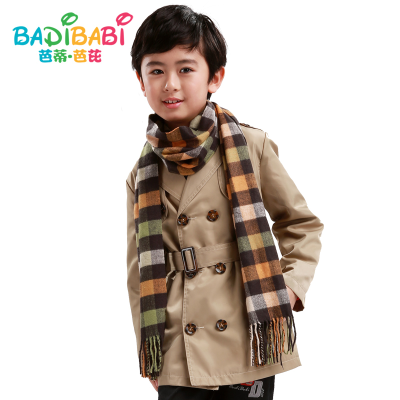 Children's clothing trench male child outerwear 2013 spring male big boy baby