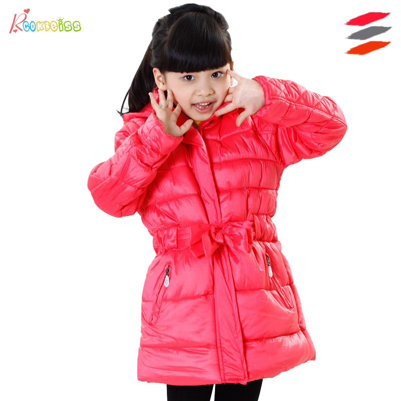 Children's clothing winter european version of the female child thickening plus velvet wadded jacket cotton-padded jacket child