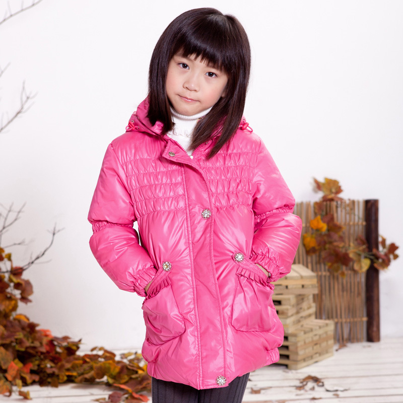 Children's clothing winter female child medium-long down coat outerwear children down coat