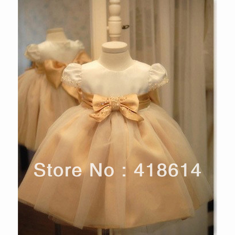 Children's Puff One-piece Princess Girl Child Tulle Flower Girl Dress Free Shipping