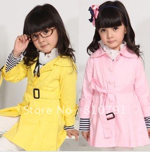 Children's wear girl's spring and autumn outfit 2012 new han2 ban3 baby princess coat dust coat coat