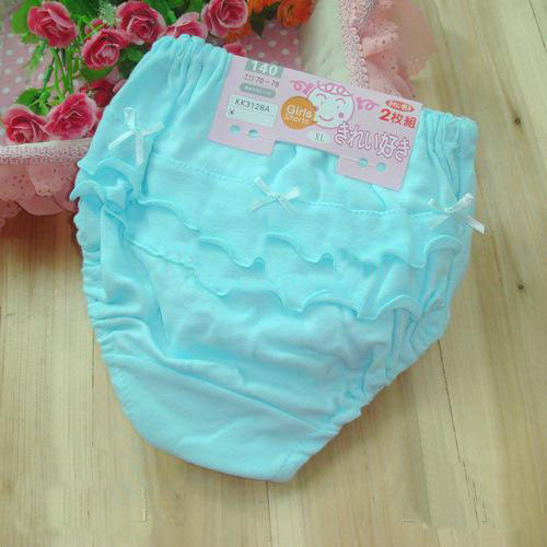 Children underwear girls cotton underwear girls the lace panties bread pants 24pcs