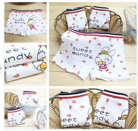 Children winter clothing rabbit underpants kid panties for 2-8y high quality A36