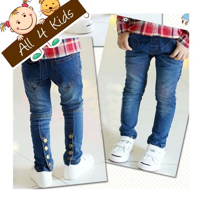 Childrens Autumn spring pants Classic Girls blue jeans 5 pairs/lot Kids pants girls clothing Wholesale Good quality