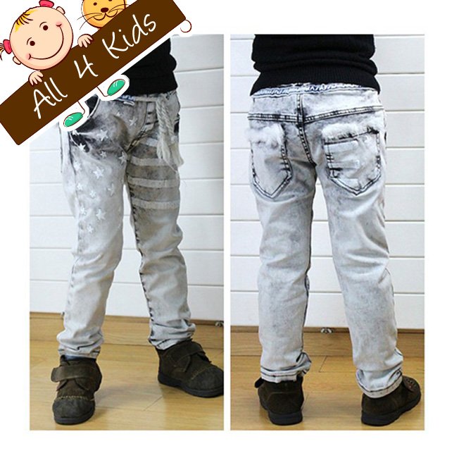 Childrens Autumn spring pants Classic style boys jeans 6 pairs/lot Kids pants girls clothing Wholesale Good quality