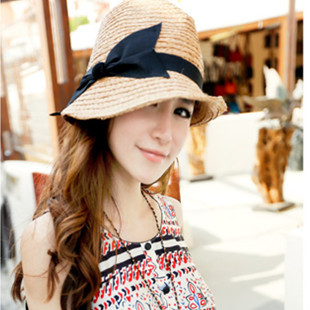 Chili bow summer female straw hat cap sunbonnet