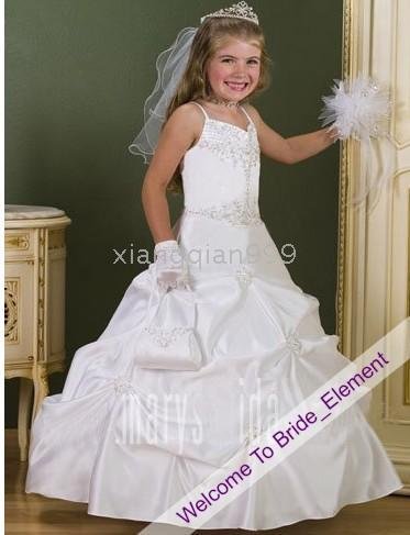 China flower girl dress any colour/size 01 ( can be customized) 06 2010 Custom-Made in