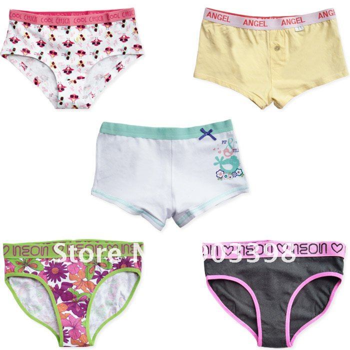 China Post Free Shipping,Mixed Design Girl's Briefs,Hightly Quality and Standard,Less MOQ with Flat Price Level