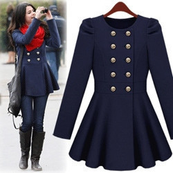 China Post Free Shipping Women's slim overcoat woolen outerwear british style wool coat autumn winter medium-long woolen trench