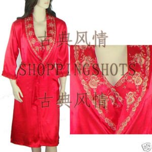 Chinese gown bathing dress bathrobe bedgown 081437 re