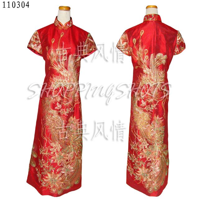 chinese gown dress qipao cheongsam wedding 110304 red offer custom made service