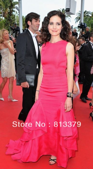 Chloe Rambert Taffeta Mermaid High Neck Celebrity Dress/Cannes Film Festival Dress