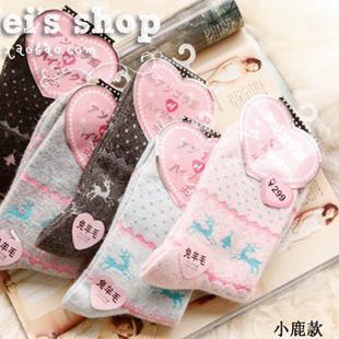 Christmas ! comfortable rabbit wool More style socks winter socks Thicker Warm socks,Free shipping