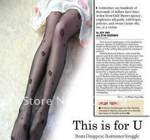 Christmas Gift ! Wholesale - Sexy black lipstick + letters jacquard pantyhose 5pairs/lot mix order free shipping