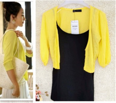 Christmas gifts, 2012 summer short cape coat lantern sleeve cute shirt sun shirt air conditioning shirt shrug Free shipping