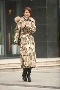 Christmas hot sales, new fashion fur collars winter coat, long jacket   ,women coat 0014