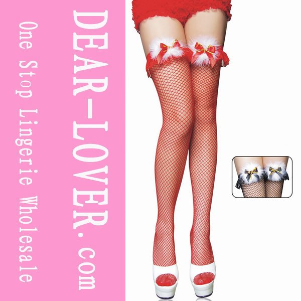 Christmas Sexy Red Nylon Fishnet Stockings LC79044 Cheap price Free Shipping Drop Shipping