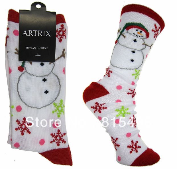 Christmas socks men and women socks  plus size cartoon socks for women free shipping