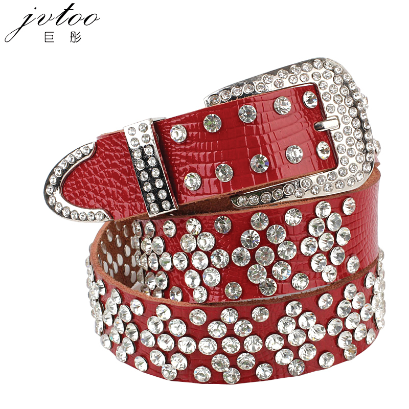 Christmas ultra long belt female genuine leather rhinestone belt fwomen fashion ,free shipping