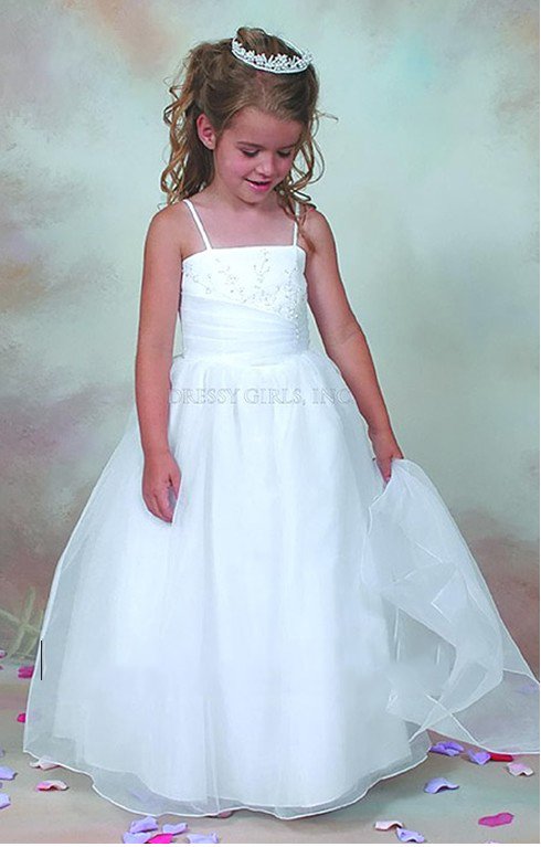 Christmas White Flower Girl Dress Girl Skirt Princess Skirt Party Skirt Pageant Skirt Custom SZ 2 4 6 8 10 12 14 JL708010