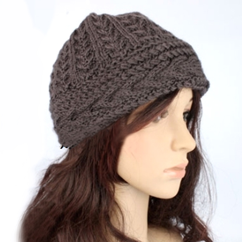 Chromophous old-age yarn winter women's old-age knitted old-age hat millinery