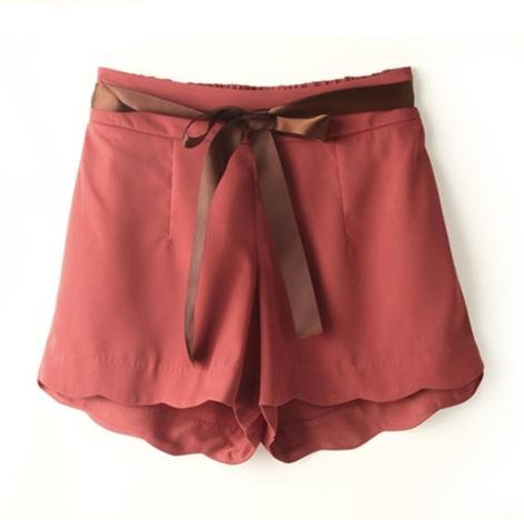 Chun xia women's new loose falbala ribbon shorts of female money hot pants