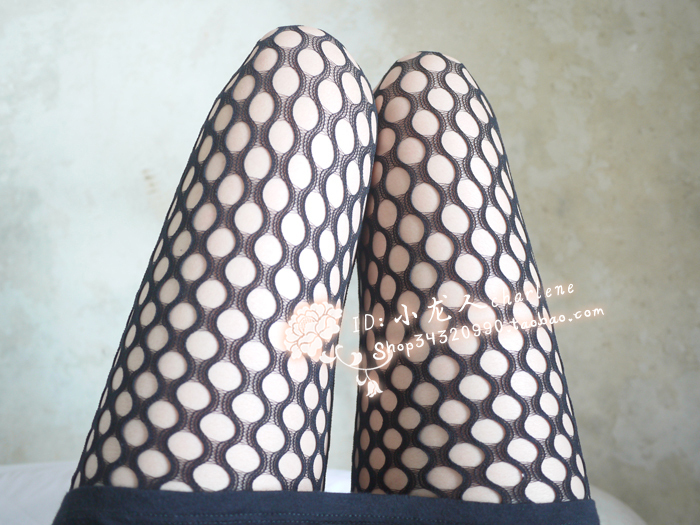 Circle cutout fishnet stockings vintage socks jacquard fishnet stockings lace Net sock stocks Tights sexy pantyhose 304 1pair