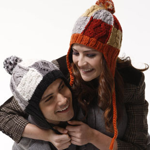Classic handmade knitted hat kenmont ear protector cap autumn and winter lovers hat 0975