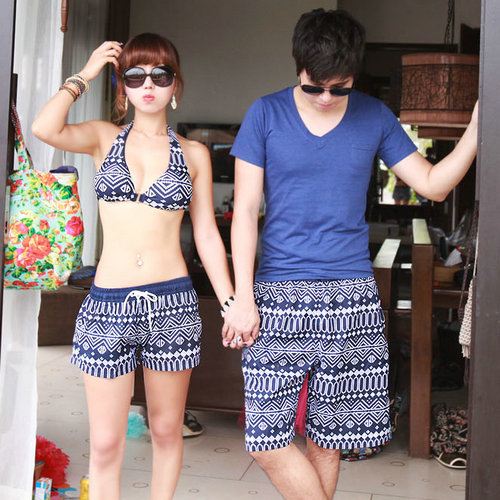 Classical 2013 flower lovers pants plus size beach shorts quick-drying pants shorts