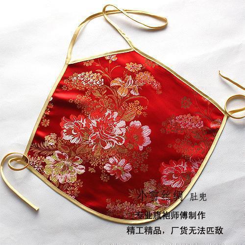 Classical underwear fashion all-match embroidery flower apron women's sexy sleepwear red