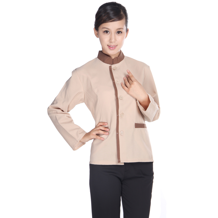 Cleaning service work wear autumn and winter pa uniforms customer service clothes j202