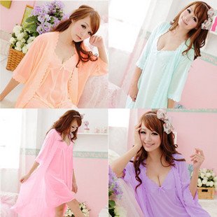 Clearance Sale two-piece suit Pajamas.multicolors robe sets.fashion sleep sets ps1025