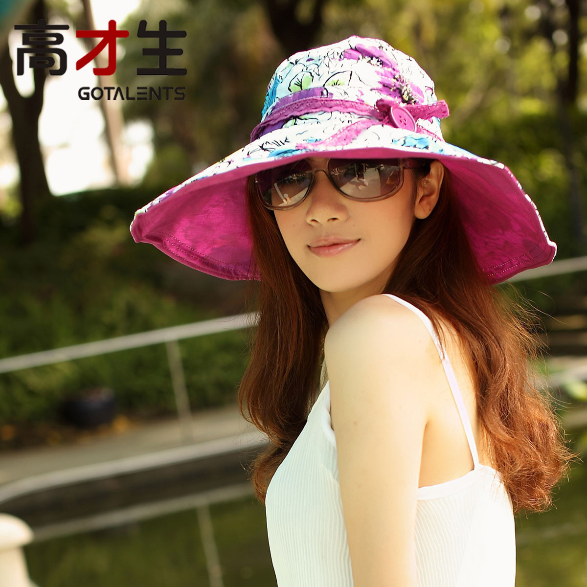 Cloth cap women's outdoor summer sun hat large-brimmed sunbonnet sun hat