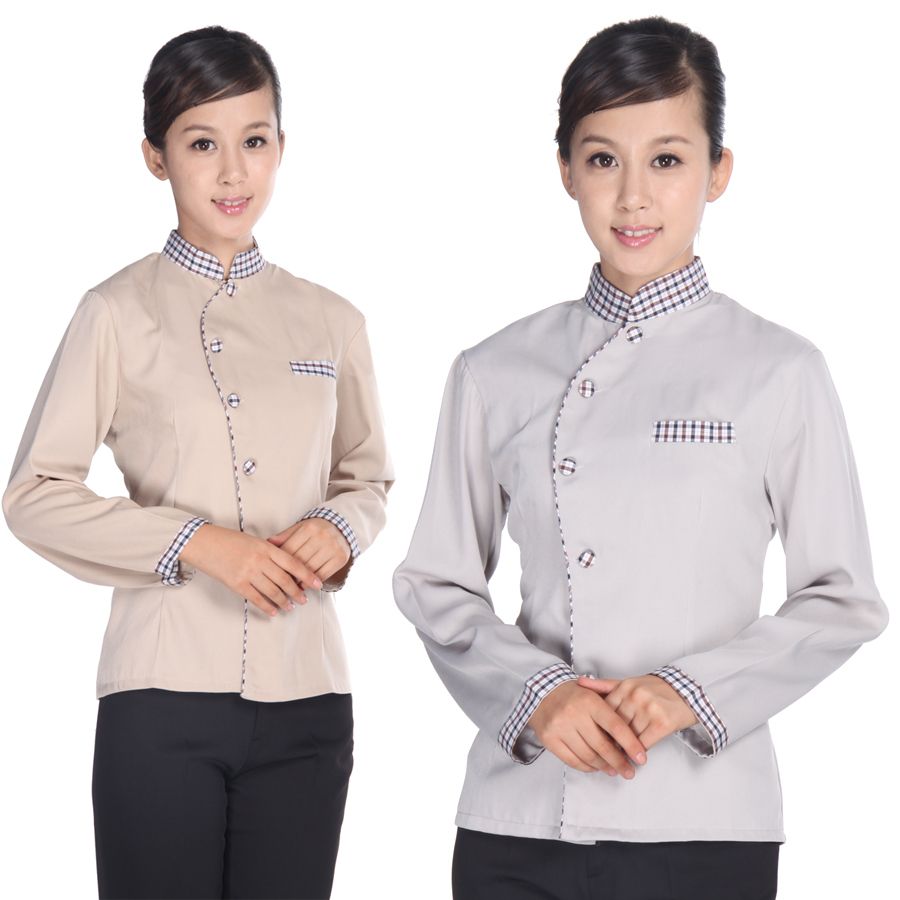 Clothes long-sleeve work wear long-sleeve cleaning service customer service uniform j203