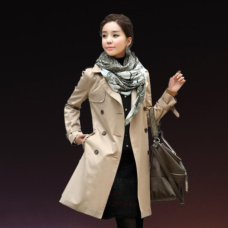 Clothing 2013 128 women's slim medium-long trench female outerwear