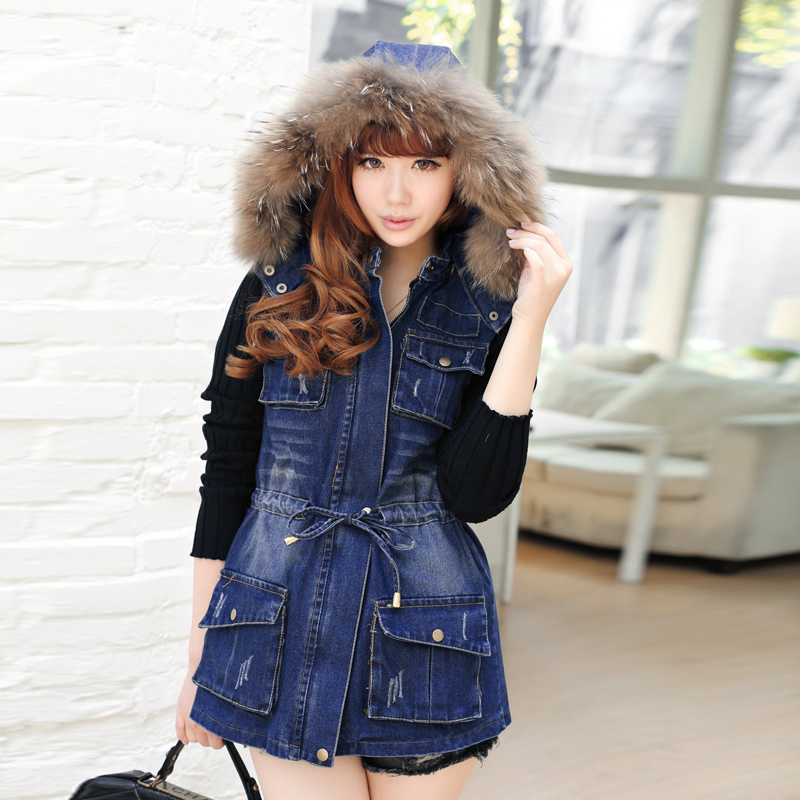 Clothing 2013 spring women's denim trench x