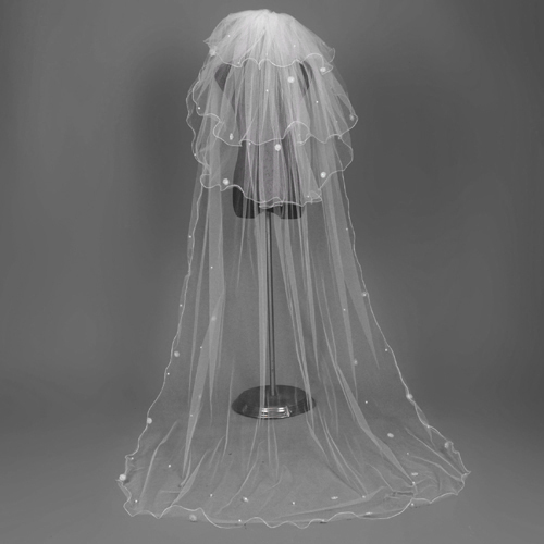Clothing 3 meters 4 pearl veil style bride veil
