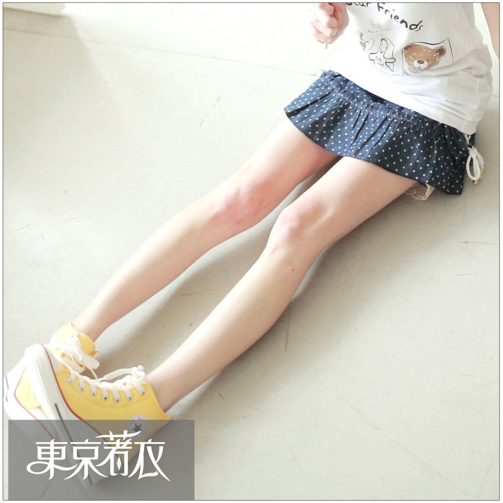 Clothing cute wind new arrival pocket lashing dot culottes 2006388
