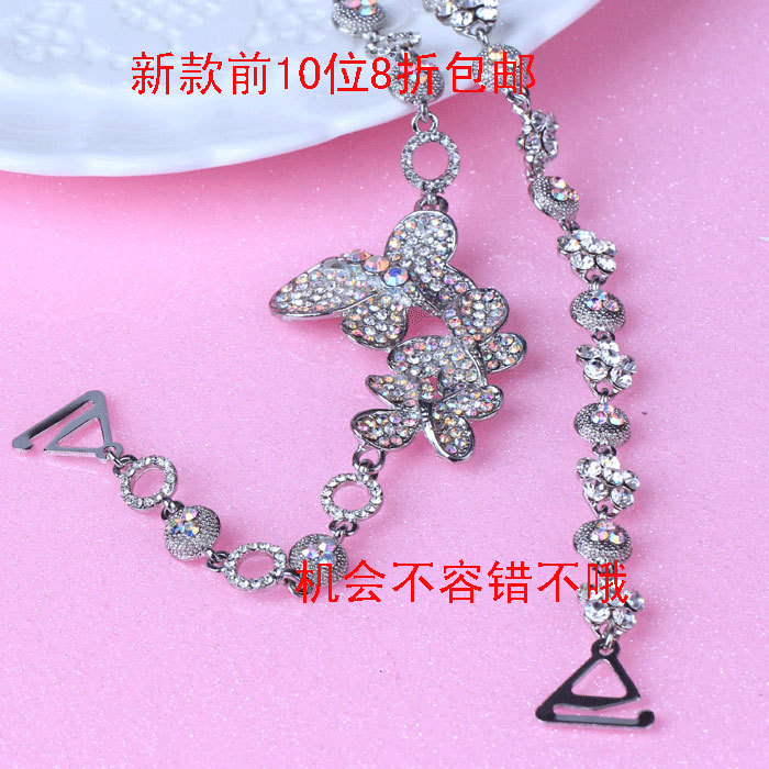Clothing diamond metal shoulder strap underwear shoulder strap pectoral girdle 5584 full rhinestone shoulder strap