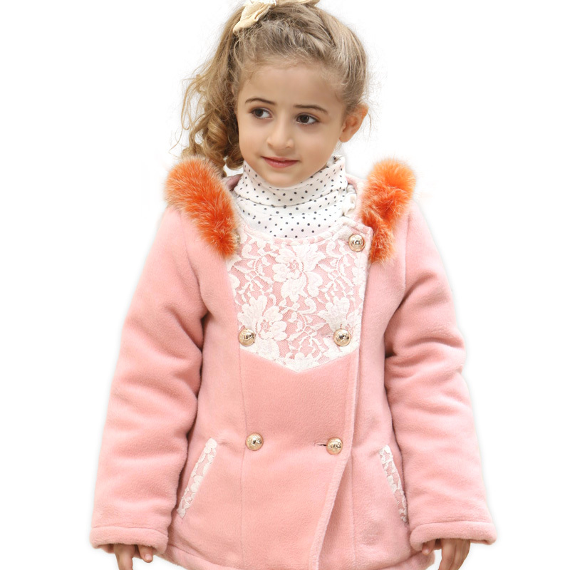 Clothing female child autumn 2012 cardigan overcoat plus cotton thickening children's clothing outerwear 88478 free shipping