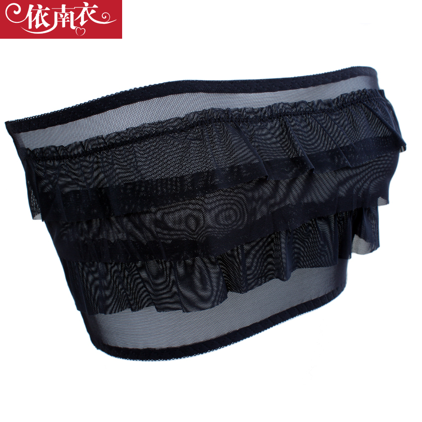 Clothing female gauze underwear lace tube top tube top black white