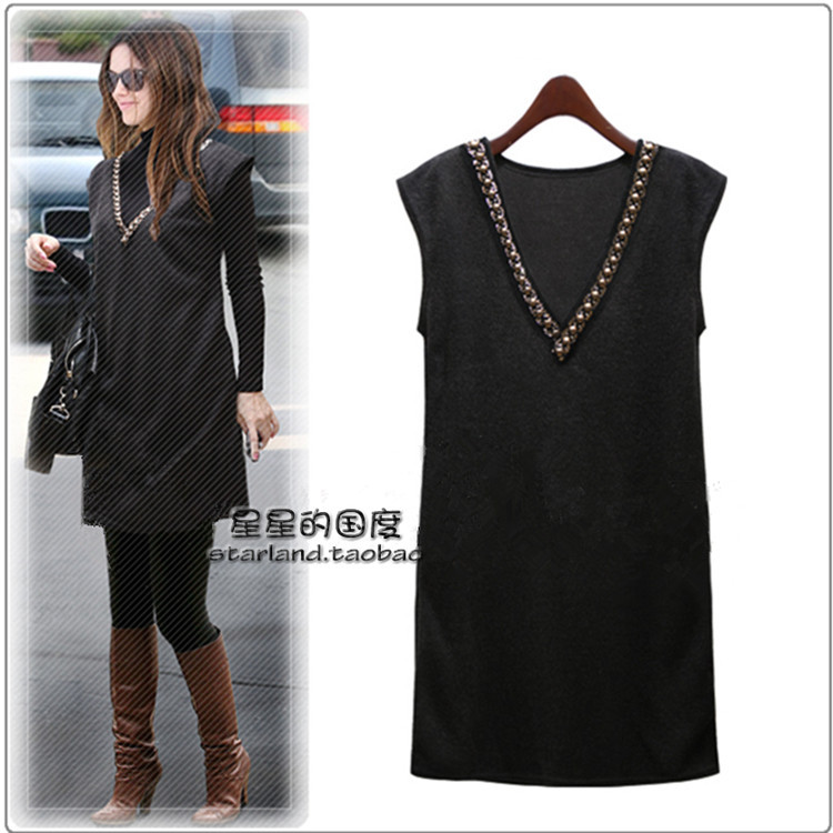 clothing for women Spring new arrival ladies ol slim fashion sexy slim hip medium-long vest sweater