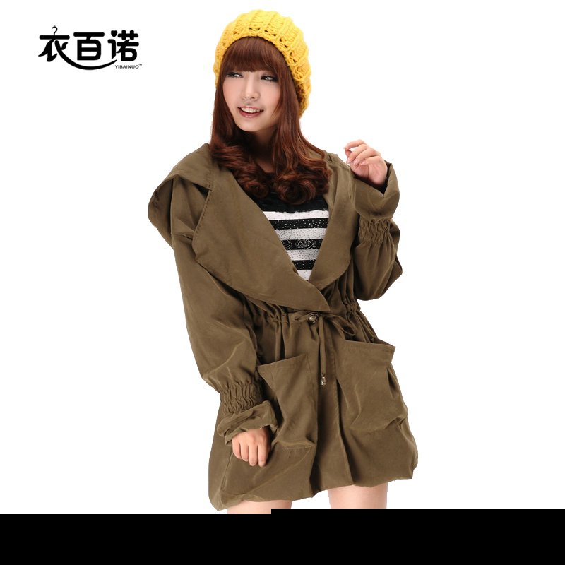 Clothing paradise 2012 trench female outerwear spring and autumn women's plus size women's thin trench ladies's windbreaker
