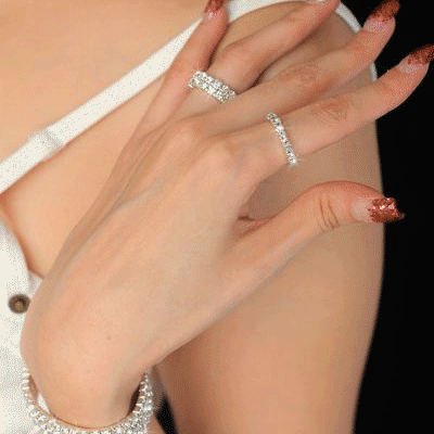 Clothing shoulder strap metal diamond shoulder strap rhinestone shoulder strap rhinestone single ring