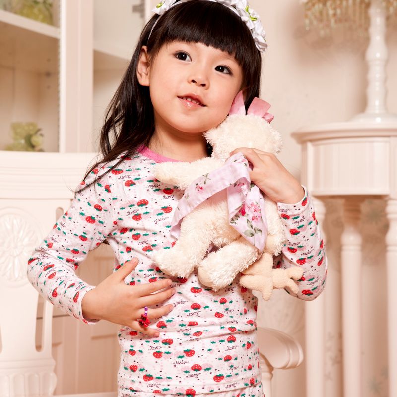 Clothing underwear set cotton male female child baby underwear long johns long johns set autumn and winter