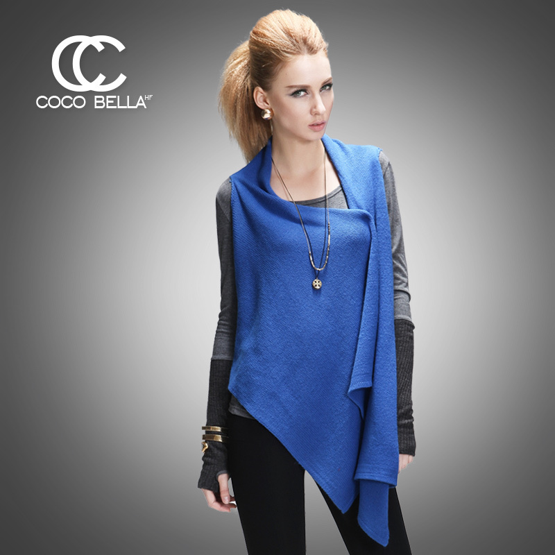 Cocobella2012 new arrival two ways irregular all-match knitted shawl sweater st8